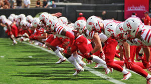 Ταπετσαρία αμερικανικού ποδοσφαίρου Nebraska Cornhuskers — Pro Display XDR Ταπετσαρία