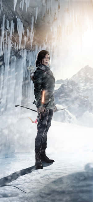 Iphone Xs Max Rise Of The Tomb Raider Φόντο — Galaxy S24 Ταπετσαρία