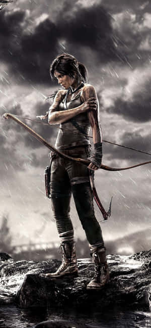 Iphone Xs Max Rise Of The Tomb Raider Φόντο — Galaxy S24 FE Ταπετσαρία
