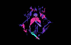 Απλοϊκός Παιχνιδοχαρακτήρας Hyper Light Drifter — Νέον Ταπετσαρία