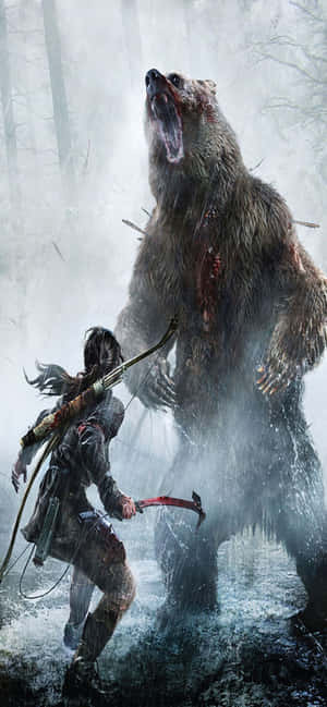 Φόντο iPhone Xs Max Rise Of The Tomb Raider — Galaxy S24 Ταπετσαρία