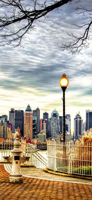 Iphone Xs Ny City Background — Honor Play11 Ταπετσαρία