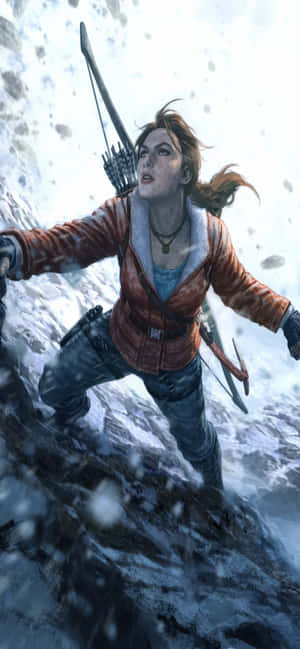 Φόντο iPhone Xs Max Rise Of The Tomb Raider — Galaxy A36 Ταπετσαρία