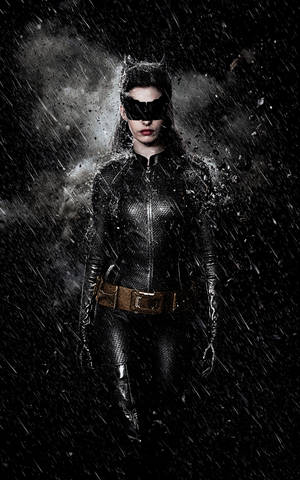 Ο Σκοτεινός Ιππότης Cat Woman Πορτρέτο ταπετσαρία. — Galaxy Tab S10 Ultra Ταπετσαρία