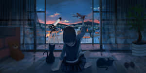 Σκοτεινό φόντο Anime — Σκοτεινό anime GIF Ταπετσαρία