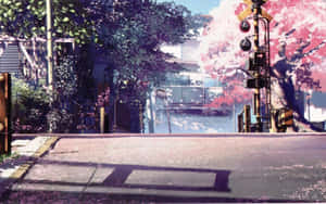 Φόντο Τοπίου Anime — Anime τοπίο GIF Ταπετσαρία
