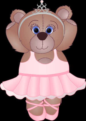 Αρκουδάκι Μπαλαρίνα Clipart - Αρκουδάκι Μπαλαρίνα, Λήψη HD Png — Χαριτωμένη αρκούδα Ταπετσαρία
