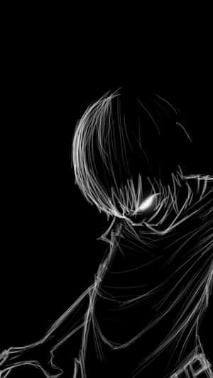 Μαύρο φόντο anime — Μαύρο anime Ταπετσαρία