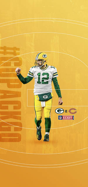 Ταπετσαρία αφίσας Aaron Rodgers NFL 2019 — iPhone 14 Plus Ταπετσαρία