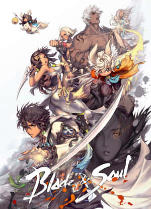 Αφίσα Blade And Soul Anime Βιντεοπαιχνιδιού — Anime Χαρακτήρες Ταπετσαρία