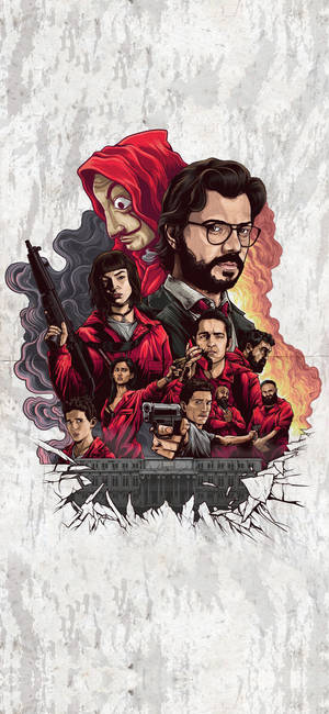 Ταπετσαρία αφίσας Money Heist — Pixel 11 Pro Ταπετσαρία