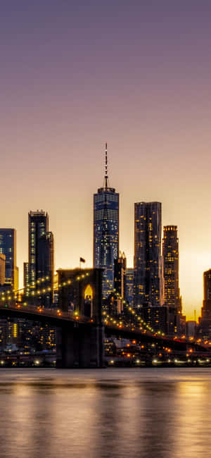 Iphone Xs Ny City Φόντο — Honor X6e Ταπετσαρία