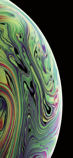 Βαριά Κιτρινοπράσινη Iphone Xs Wallpaper — iPhone Xs Ταπετσαρία