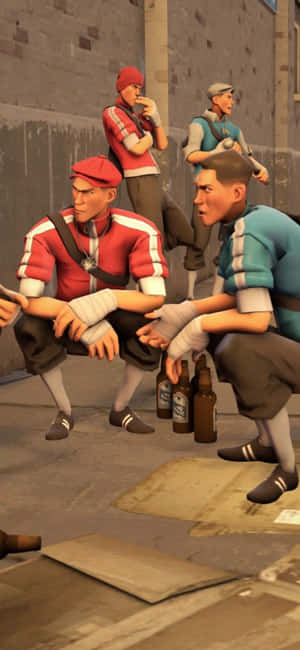 Iphone Xs Team Fortress 2 Φόντο — Honor X6e Ταπετσαρία