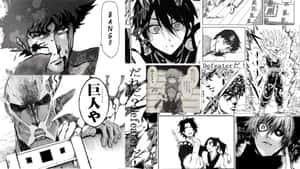 Φόντο με πάνελ μάνγκα — Manga GIF Ταπετσαρία