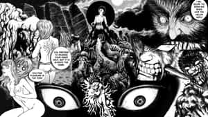 Φόντο πάνελ Manga — Manga GIF Ταπετσαρία