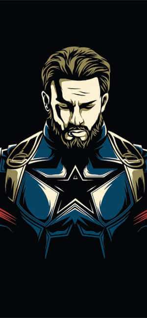 Captain America Cool — iPhone 16 Ταπετσαρία