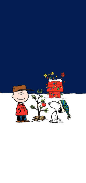 Snoopy Χριστούγεννα Iphone — Γαλαξίας A57 Ταπετσαρία