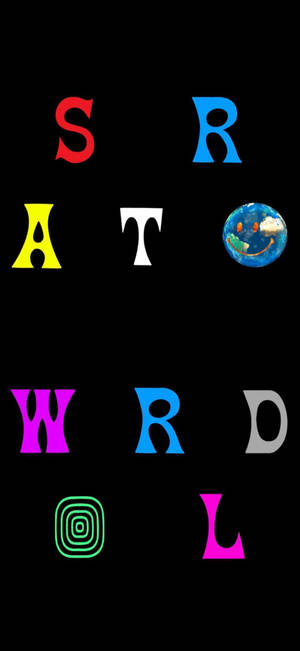 Καταπληκτική ταπετσαρία Astroworld κειμένου με εκπληκτικό σχέδιο. — iPhone 11 Pro Ταπετσαρία
