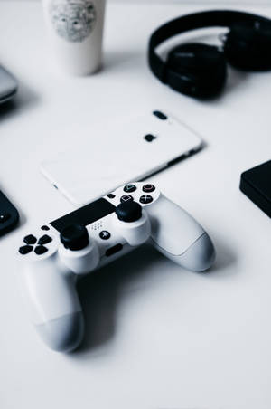 Γραφείο iPhone με Χειριστήριο PlayStation — Xiaomi Pad Ταπετσαρία