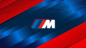Γυαλιστερό Κόκκινο Μπλε Λογότυπο BMW M — Bmw Ταπετσαρία