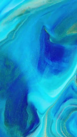 iPhone 11 luminous blue wallpaper.