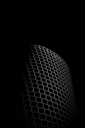 Ταπετσαρία AMOLED με περίγραμμα λευκού τούβλου.