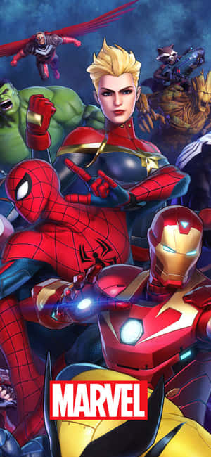 Iphone Xs Marvel Φόντο — Moto G17 Ταπετσαρία