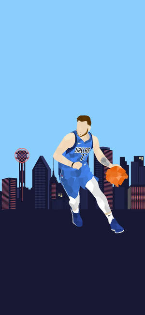 Ταπετσαρία Διανυσματικής Τέχνης Luka Doncic — iPhone Xs Max Ταπετσαρία