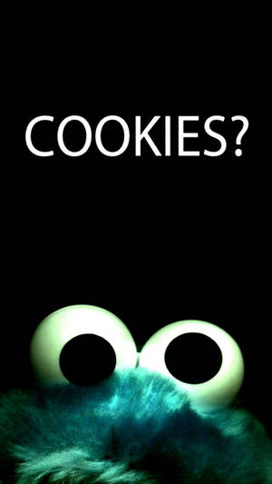 Cookie Monster μπισκότα δήλωση ταπετσαρία οθόνης κλειδώματος.