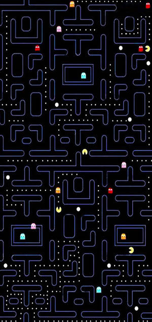 Ταπετσαρία διεπαφής παιχνιδιού Pac-Man για Galaxy S10 Plus — iPhone 13 Pro Max Ταπετσαρία