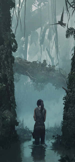 Iphone Xs Max Rise Of The Tomb Raider Φόντο — Galaxy S25 Edge Ταπετσαρία
