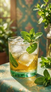 Ουίσκι Jameson με μέντα και πάγο — iPhone 5 Ταπετσαρία
