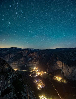 Εθνικό Πάρκο Yosemite Γαλαξίας ταπετσαρία κλειδώματος οθόνης.