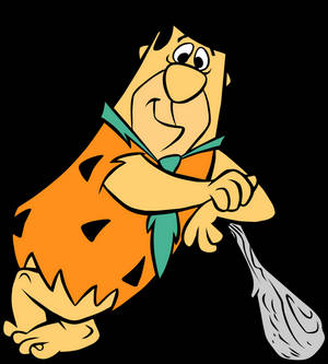 Ταπετσαρία Εικονογράφηση Fred Flintstone με ρόπαλο — Oppo Find N Ταπετσαρία