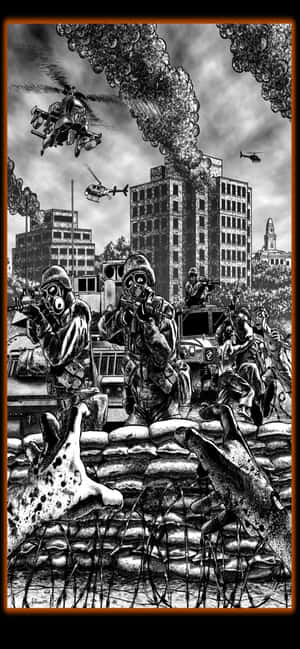 Iphone Xs Max World War Z φόντο — Galaxy A56 Ταπετσαρία