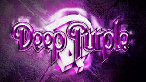 Εικονογράφηση των Deep Purple να Παίζουν Ροκ — Μωβ Ταπετσαρία