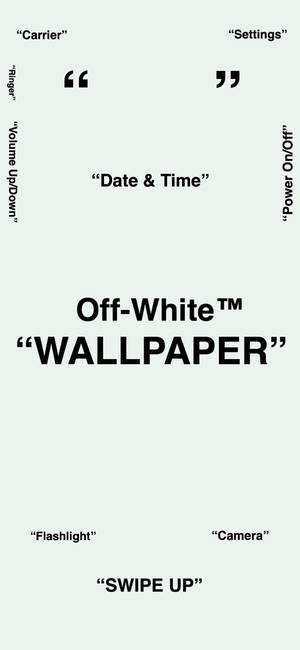 Ταπετσαρία Off White για iPhone — iPhone 18 Pro Ταπετσαρία