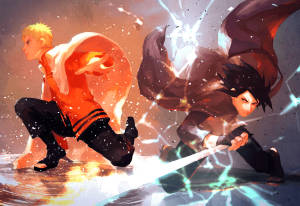 Ταπετσαρία Ενήλικων Naruto και Sasuke ως Δίδυμο — Naruto kai sasuke Ταπετσαρία