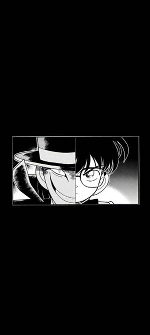 Ταπετσαρία Conan Μαύρο Anime — iPhone 14 Ταπετσαρία