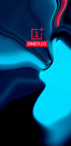 Μπλε Αφηρημένο Με Λογότυπο OnePlus 9R — Αφηρημένο Ταπετσαρία