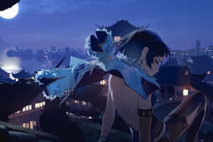 Εντυπωσιακό Τοπίο Anime — Όμορφο anime Ταπετσαρία