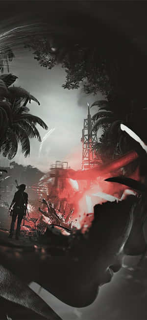 iPhone X Shadow Of The Tomb Raider Φόντο — Oppo K15 Pro Ταπετσαρία