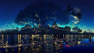 Εικόνες Anime City — Ανιμέ πόλη GIF Ταπετσαρία