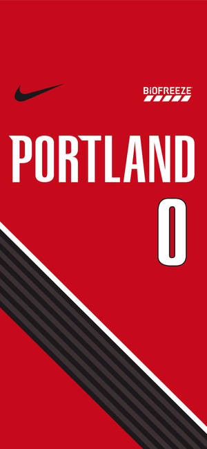 Ταπετσαρία επεξεργασίας με θέμα φανέλας Damian Lillard — ROG Phone 9 Ταπετσαρία