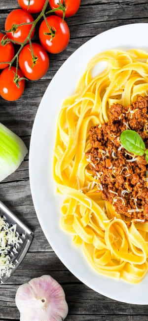 Iphone X Pasta Background — Samsung Galaxy S20 Ταπετσαρία