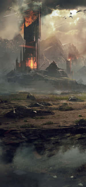 iPhone Xs Max Shadow Of Mordor Φόντο — OnePlus 12 Ταπετσαρία