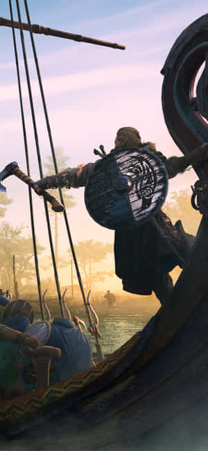 Φόντο Assassin's Creed Valhalla για iPhone XS Max — Oppo A6k Ταπετσαρία