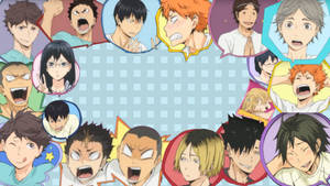 Επιτραπέζια Ταπετσαρία Karasuno Team Idols Haikyuu — Anime laptop Ταπετσαρία