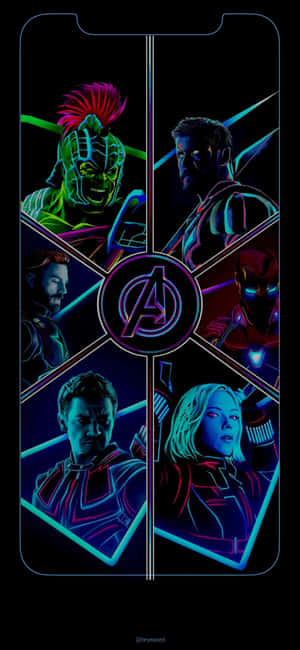Iphone Xs Marvel's Εκδικητές Φόντο — Honor Play11 Plus Ταπετσαρία